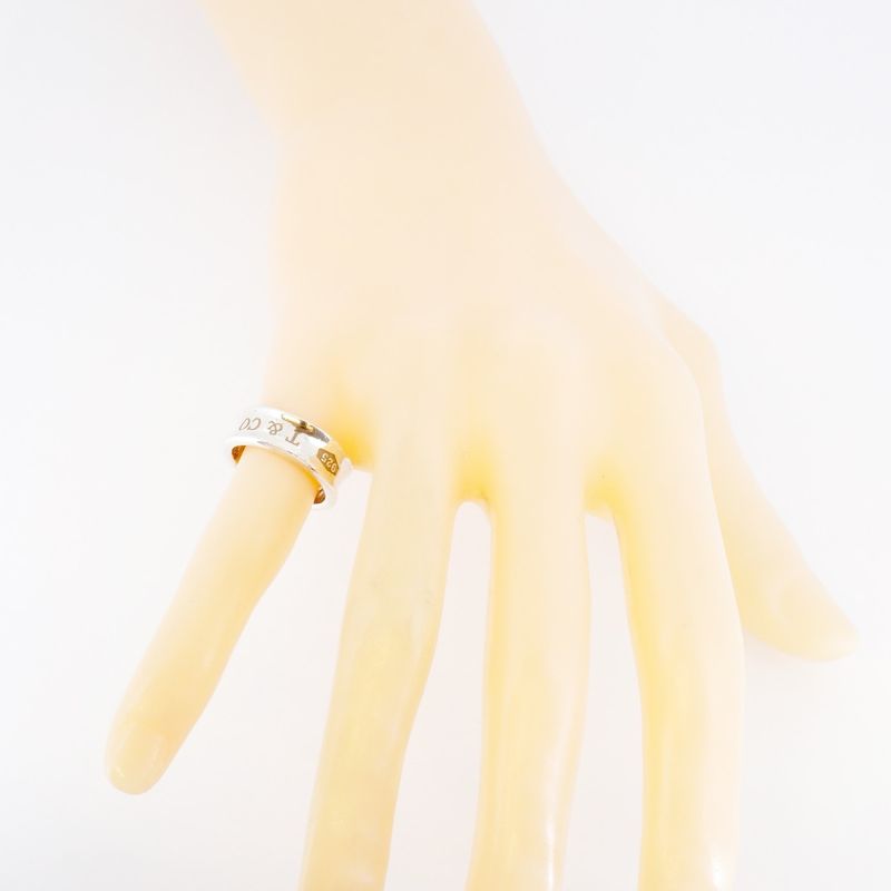 Tiffany & Co Ring Narrow Silver 925 Size 8 Ladies