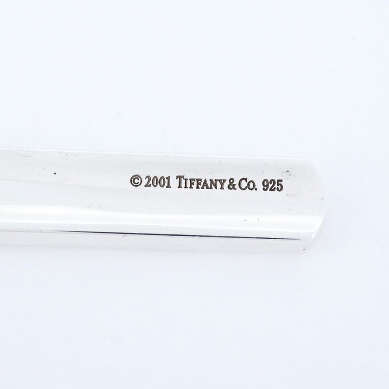 Tiffany & Co Necklace Narrow Bar 925 Silver Ladies