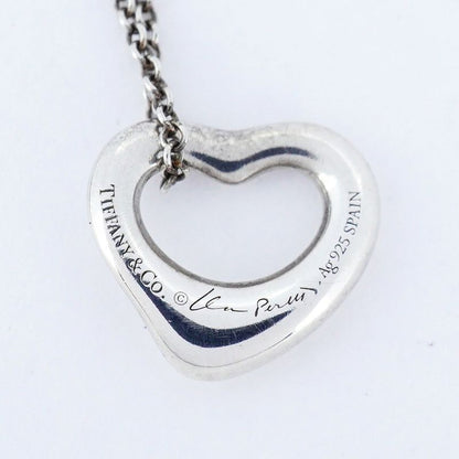 Tiffany & Co Necklace Open Heart Silver 925 Ladies