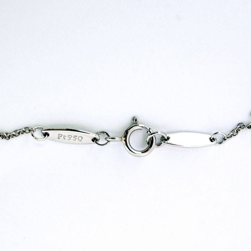 Tiffany & Co Necklace By-the-yard 1PD Pt950 Platinum Diamond Ladies