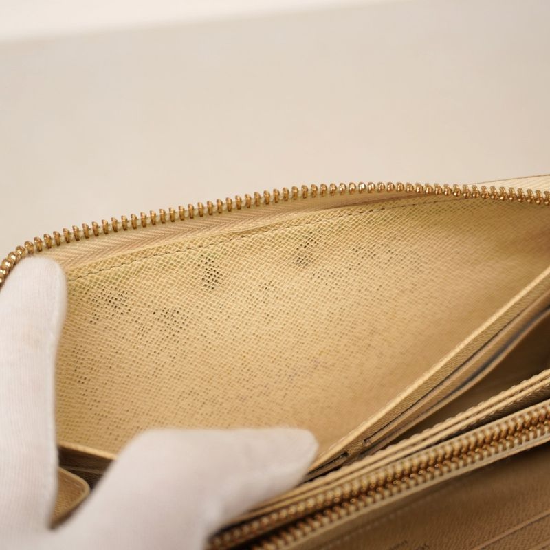 Louis Vuitton Damier Azure Zippy Wallet N60019 Whitemen Women Unisex