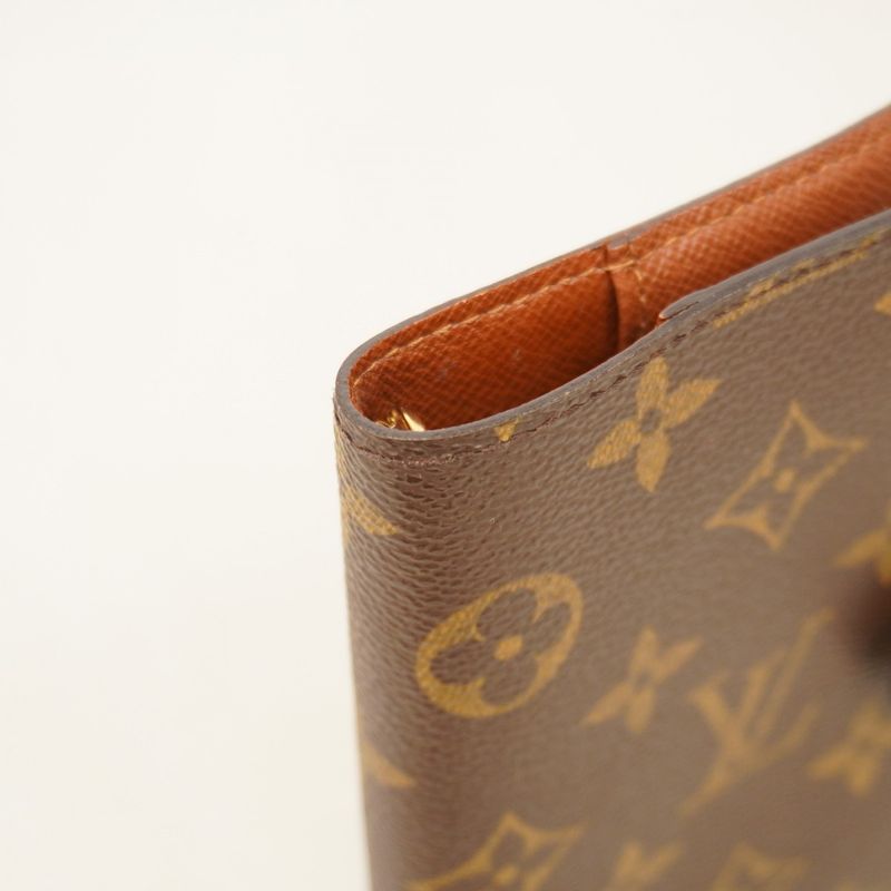 Louis Vuitton Notebook Cabas Monogram Agenda PM R20005 Brown Men Women Unisex