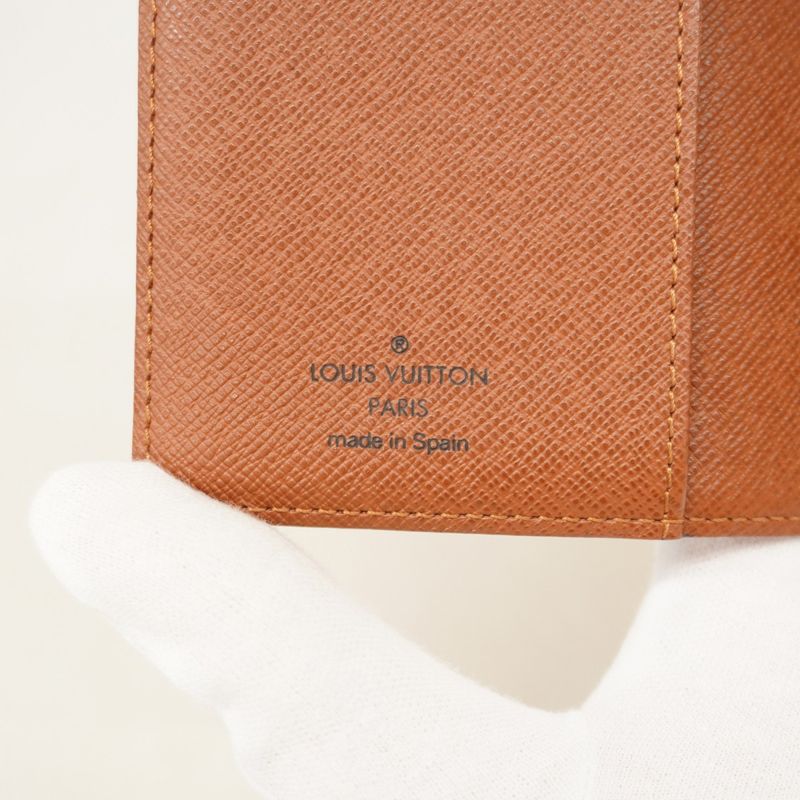 Louis Vuitton Notebook Cabas Monogram Agenda PM R20005 Brown Men Women Unisex