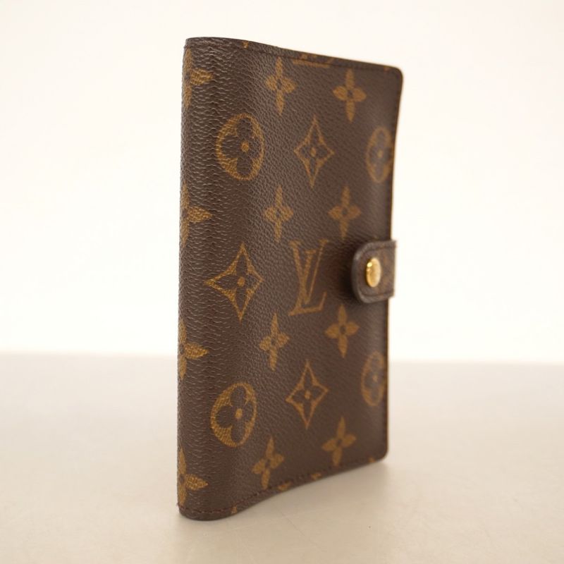 Louis Vuitton Notebook Cabas Monogram Agenda PM R20005 Brown Men Women Unisex