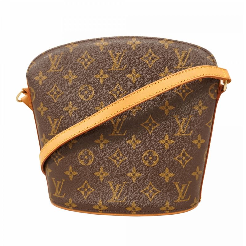 Louis Vuitton Shoulder Bag Monogram Drouot M51290 Brown Ladies