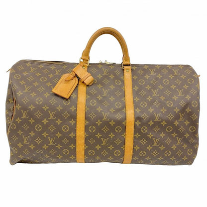Louis Vuitton Boston Bag Monogram Keepall 60 M41422 Brown Men Women Unisex