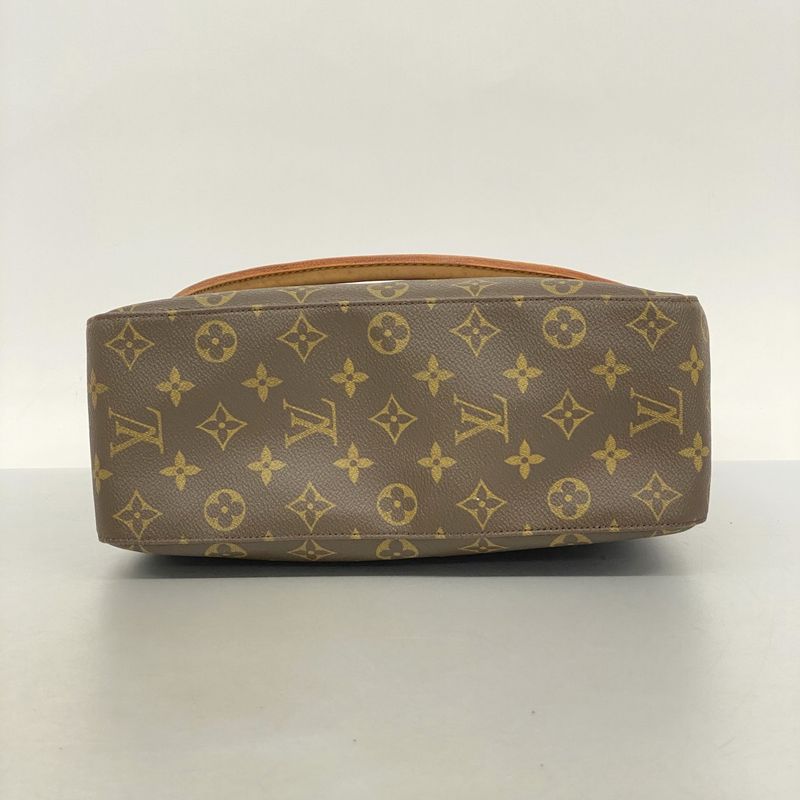 Louis Vuitton Shoulder Bag Monogram Looping GM M51145 Brown Ladies