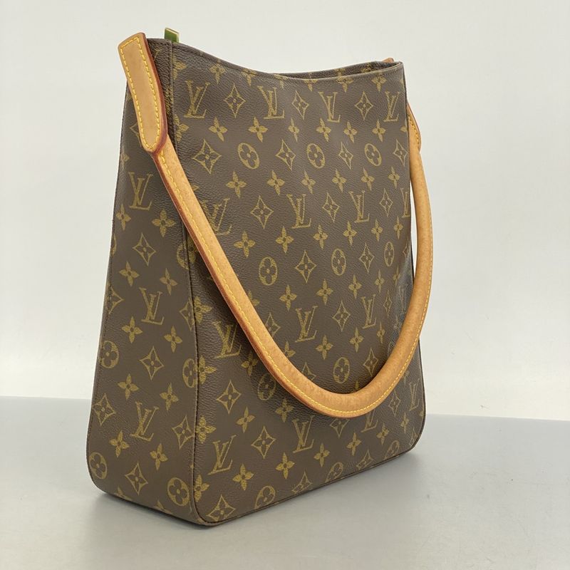 Louis Vuitton Shoulder Bag Monogram Looping GM M51145 Brown Ladies