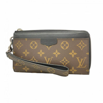 Louis Vuitton Long Wallet Monogram Macassar Zippy Dragonne M69407 Brown Black