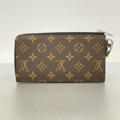 Louis Vuitton Long Wallet Monogram Macassar Zippy Dragonne M69407 Brown Black