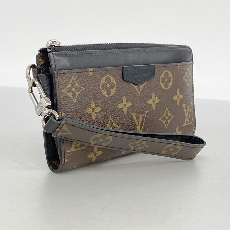 Louis Vuitton Long Wallet Monogram Macassar Zippy Dragonne M69407 Brown Black