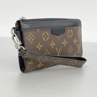 Louis Vuitton Long Wallet Monogram Macassar Zippy Dragonne M69407 Brown Black