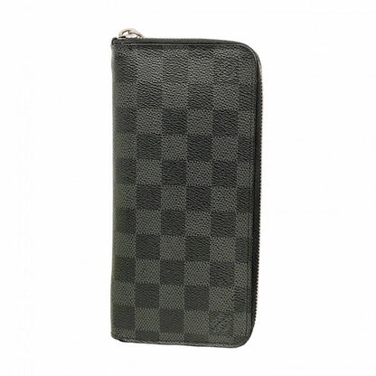 Louis Vuitton Long Wallet Damier Graphite Zippy Wallet Vertical N63095 Gray