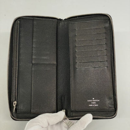 Louis Vuitton Long Wallet Damier Graphite Zippy Wallet Vertical N63095 Gray