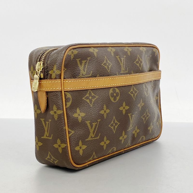 Louis Vuitton Clutch Bag Monogram Compiegne 23 M51847 Brown Men Women Unisex