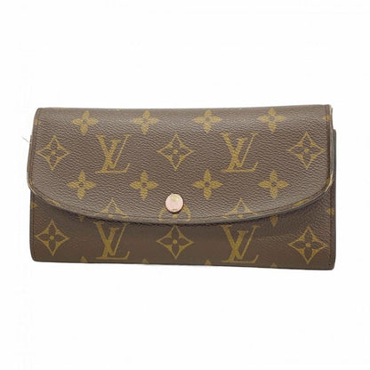 Louis Vuitton Long Wallet Monogram Portefeuille Emily M61289 Brown Rose