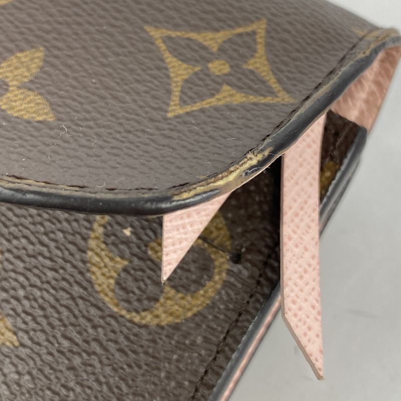 Louis Vuitton Long Wallet Monogram Portefeuille Emily M61289 Brown Rose