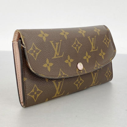 Louis Vuitton Long Wallet Monogram Portefeuille Emily M61289 Brown Rose