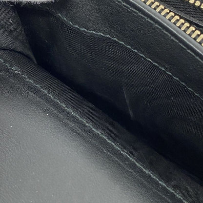 Gucci Wallet Guccissima 154258 Leather Black Chien Pan Gold Hardware Men Ladies