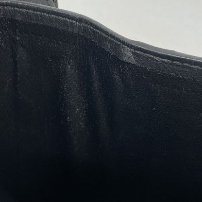 Gucci Wallet Guccissima 154258 Leather Black Chien Pan Gold Hardware Men Ladies