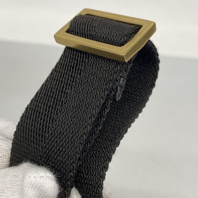 Gucci Pouch GG Canvas 106644 Canvas Black Gold Hardware Women's