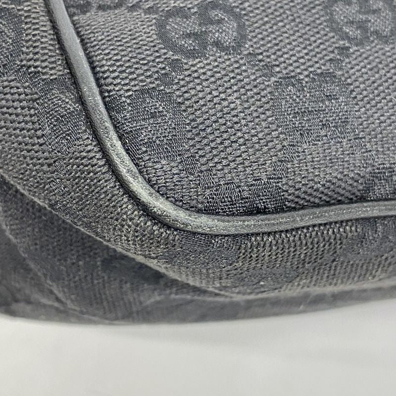 Gucci Pouch GG Canvas 106644 Canvas Black Gold Hardware Women's