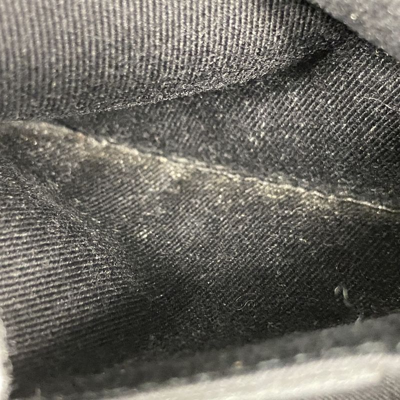 Gucci Pouch GG Canvas 106644 Canvas Black Gold Hardware Women's