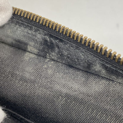 Gucci Pouch GG Canvas 106644 Canvas Black Gold Hardware Women's