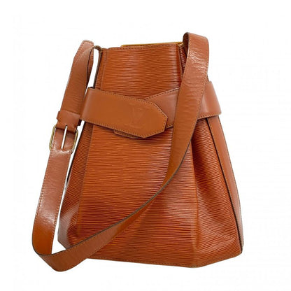 Louis Vuitton Shoulder Bag Epi Sac Depaul PM M80203 Kenyan Brown Ladies