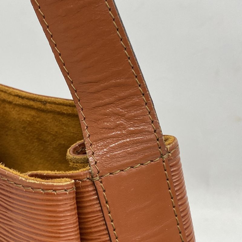 Louis Vuitton Shoulder Bag Epi Sac Depaul PM M80203 Kenyan Brown Ladies