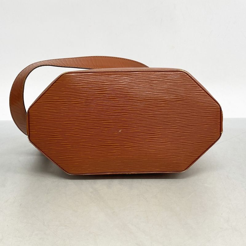 Louis Vuitton Shoulder Bag Epi Sac Depaul PM M80203 Kenyan Brown Ladies