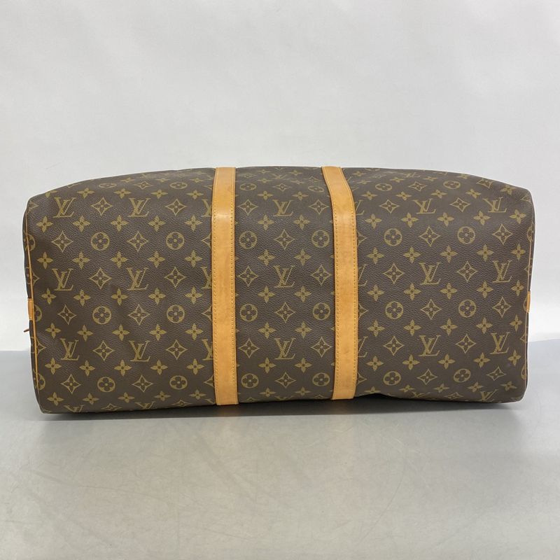 Louis Vuitton Boston Bag Monogram Keepall Bandoliere 55 Mi41414 Brown Men Women