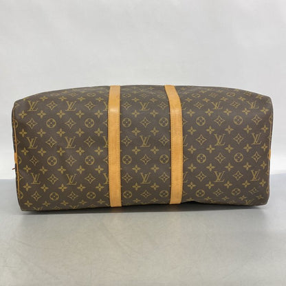 Louis Vuitton Boston Bag Monogram Keepall Bandoliere 55 Mi41414 Brown Men Women