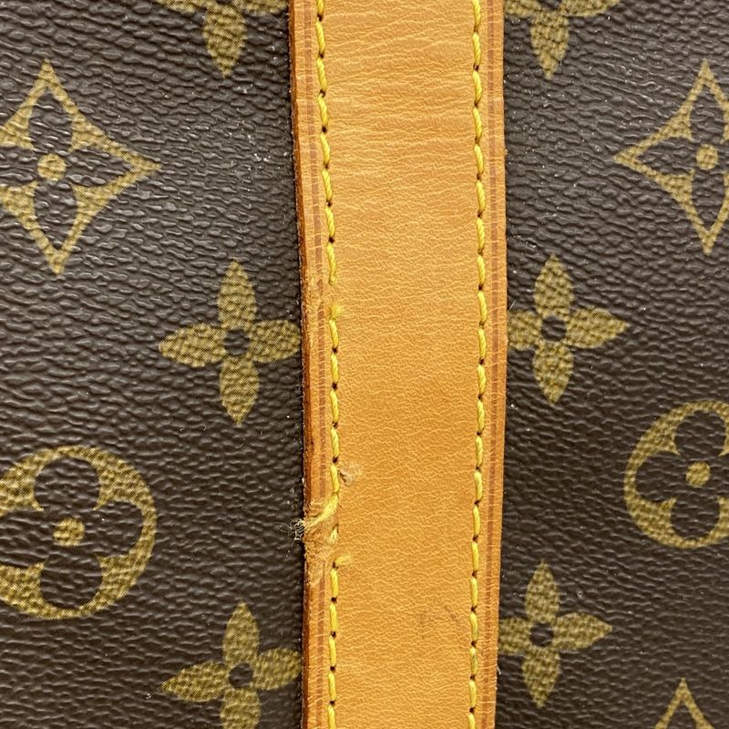 Louis Vuitton Boston Bag Monogram Keepall Bandoliere 55 Mi41414 Brown Men Women