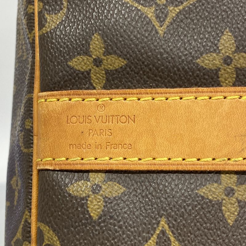 Louis Vuitton Boston Bag Monogram Keepall Bandoliere 55 Mi41414 Brown Men Women