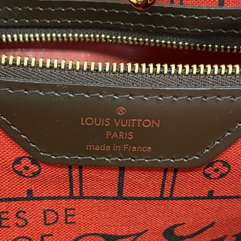 Louis Vuitton Tote Bag Damier Neverfull MM N51105 Ebene Womens