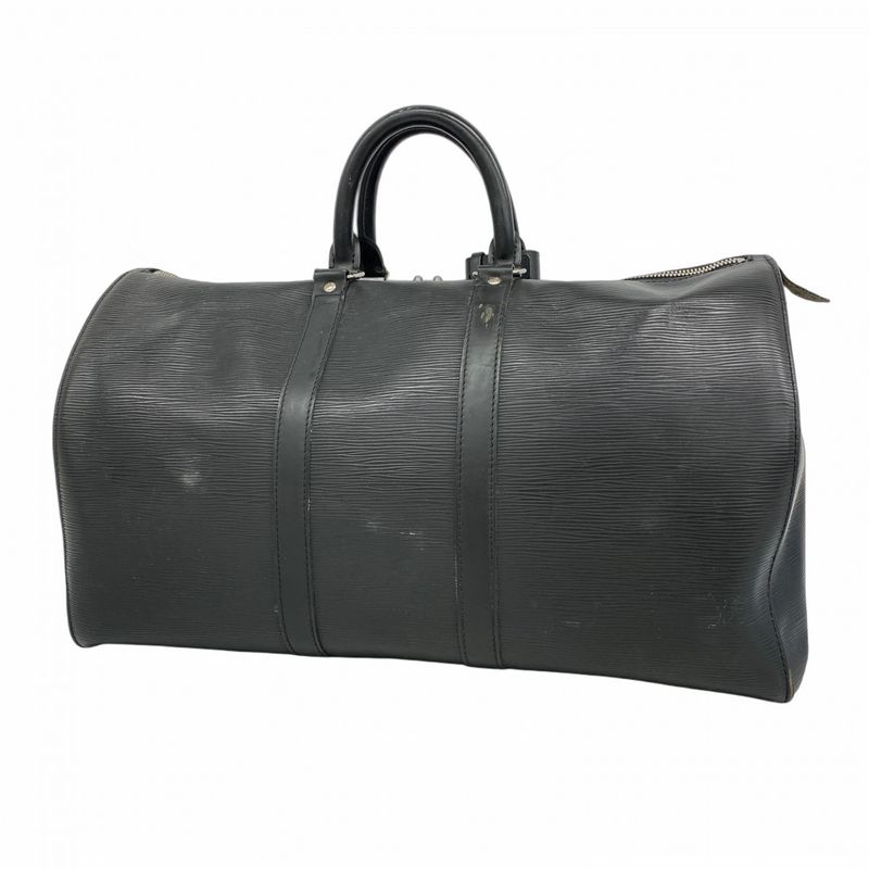 Louis Vuitton Boston Bag Epi Keepall 45 M59152 Noir Black Men Women Unisex