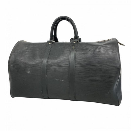 Louis Vuitton Boston Bag Epi Keepall 45 M59152 Noir Black Men Women Unisex
