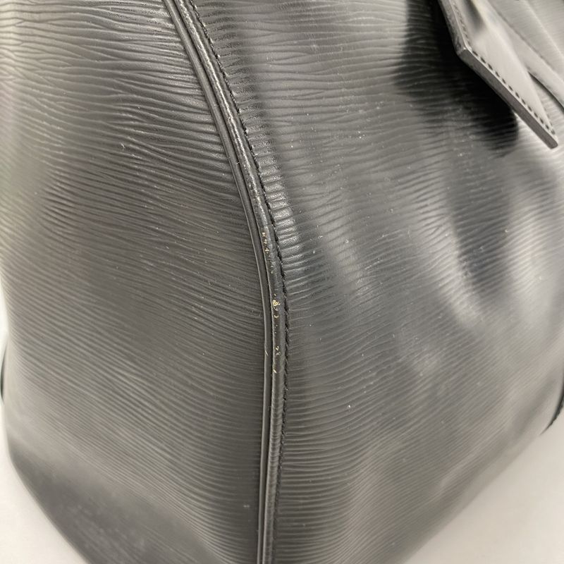 Louis Vuitton Boston Bag Epi Keepall 45 M59152 Noir Black Men Women Unisex