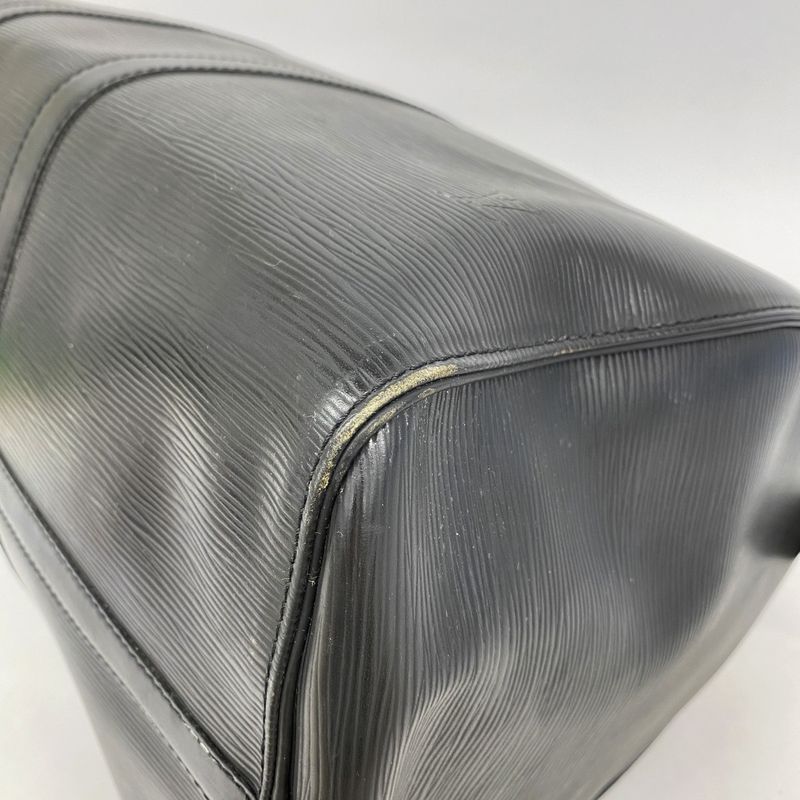 Louis Vuitton Boston Bag Epi Keepall 45 M59152 Noir Black Men Women Unisex