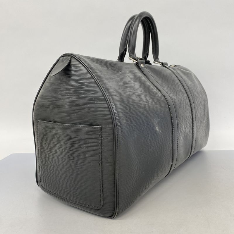 Louis Vuitton Boston Bag Epi Keepall 45 M59152 Noir Black Men Women Unisex