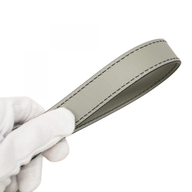 Christian Dior Shoulder Bag Oblique Bobby Canvas Gray Gold Hardware Women