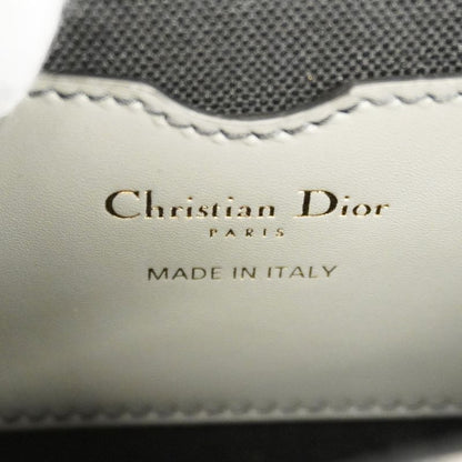 Christian Dior Shoulder Bag Oblique Bobby Canvas Gray Gold Hardware Women
