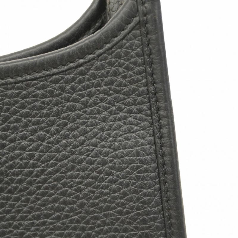 Hermes Shoulder Bag Evelyn TPM Taurillon Cles Mance Black Gold Hardware W