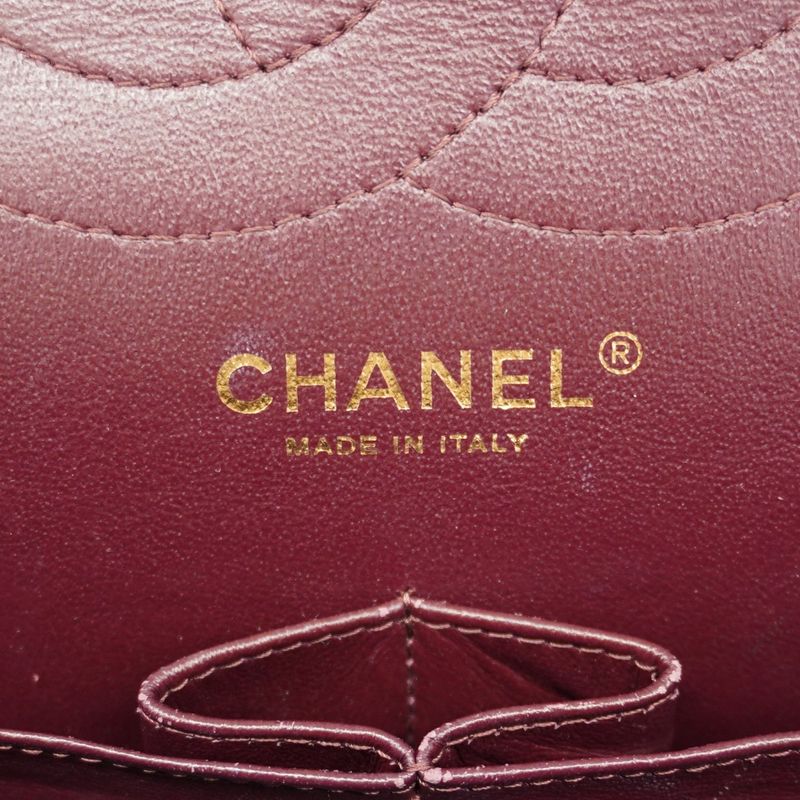 Chanel Shoulder Bag Matelasse Caviar Skin Black Gold Hardware Women