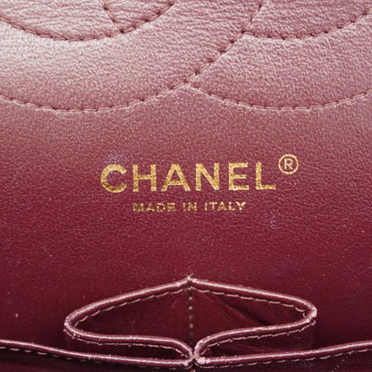 Chanel Shoulder Bag Matelasse Caviar Skin Black Gold Hardware Women