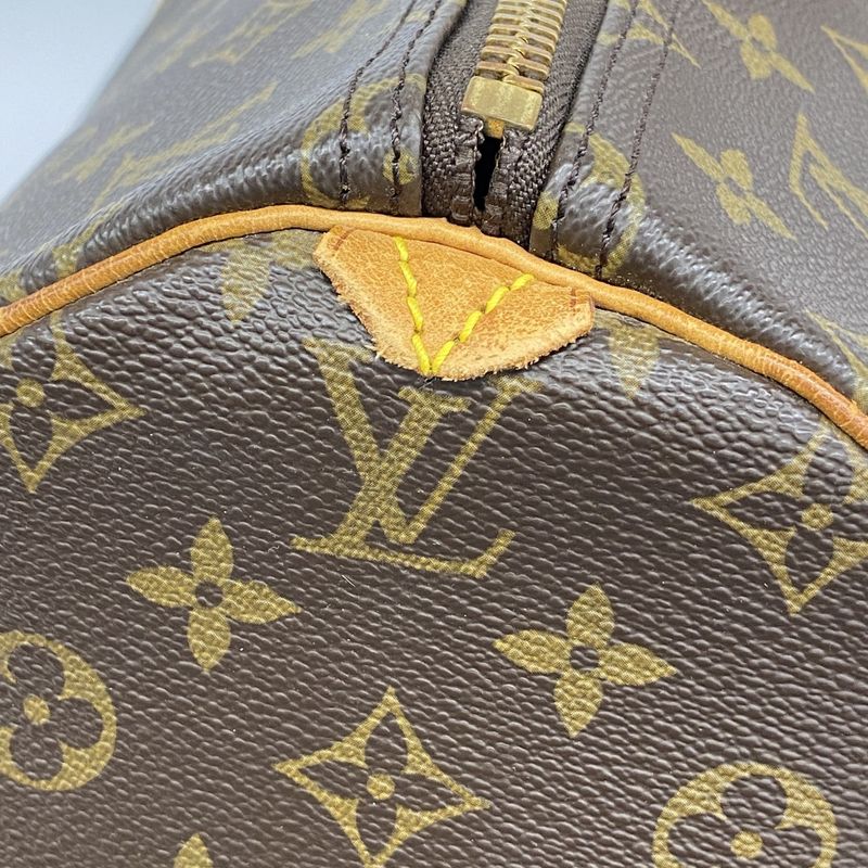 Louis Vuitton Boston Bag Monogram Keepall 55 M41424 Brown Men Women Unisex