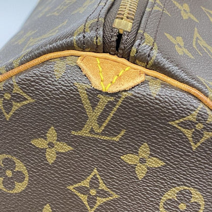 Louis Vuitton Boston Bag Monogram Keepall 55 M41424 Brown Men Women Unisex