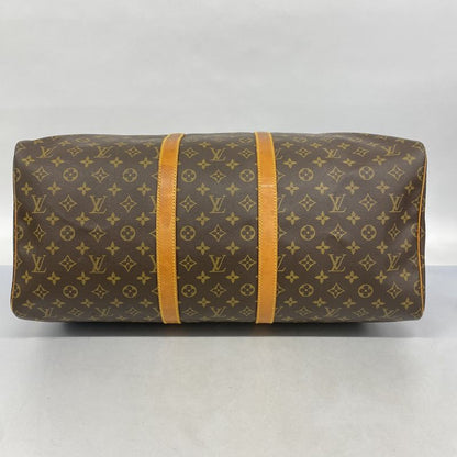 Louis Vuitton Boston Bag Monogram Keepall 55 M41424 Brown Men Women Unisex