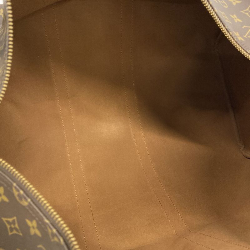Louis Vuitton Boston Bag Monogram Keepall 55 M41424 Brown Men Women Unisex